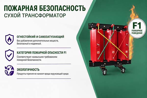 Почему сухие трансформаторы снижают риск возгорания？